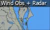 Derived map- Radar + Wind Observations